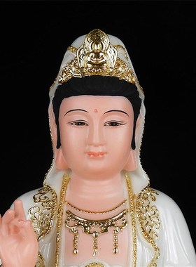 眼光娘娘神像 汉白玉 佛像眼光圣母家用供奉明目元君玉石眼光奶奶