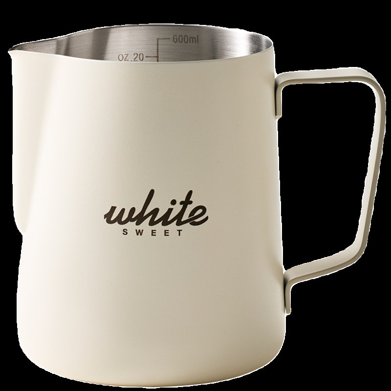 米立风物304不锈钢拉花缸尖嘴打奶缸拿铁奶泡杯咖啡器具拉花神器