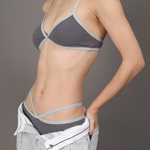 W&L简约舒适no.1 天然纯棉法式三角杯胸衣休闲内搭睡眠背心