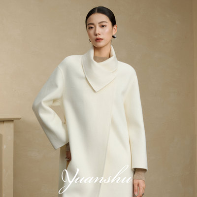 原束【GIADA玫瑰领】100%小山羊绒品牌设计女装羊绒大衣秋冬新款