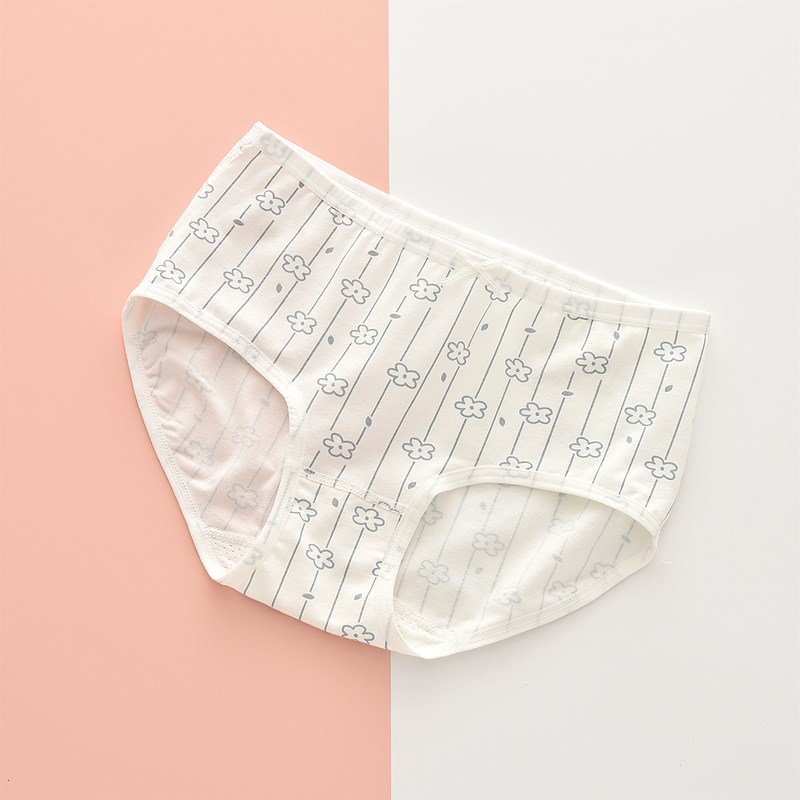 女童内裤纯棉三角短裤少女发育期初高中学生大童13岁15浅蓝色可爱