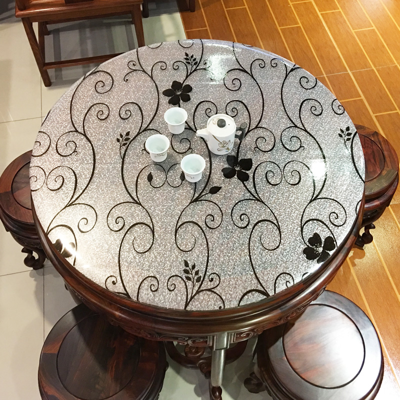 圆桌桌布家用pvc透明餐桌圆形台布防水防油防烫免洗茶几垫软玻璃