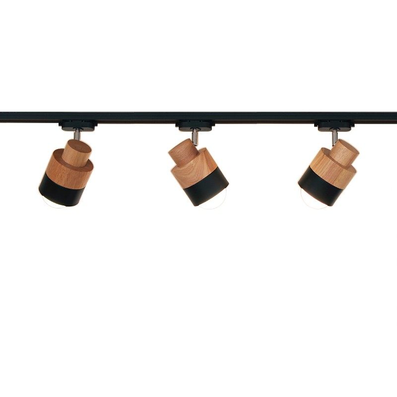 日式实木轨道灯北欧家用客厅餐厅厨房led射灯商用店铺散光路轨灯,家装灯饰光源,嵌入式射灯,淘宝优惠券,粉丝福利购,淘宝优惠卷
