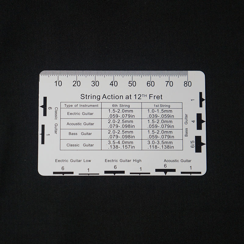 后浪器乐 RIZO弦高数据测量卡尺 吉他贝斯测量子弦距调琴维护尺