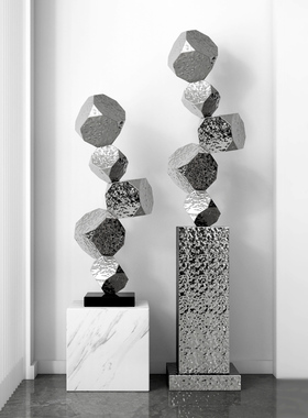 意式轻奢不锈钢雕塑摆件