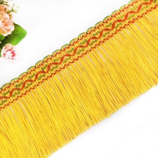 饰辅料舞台婚庆花边 民族风10cm13cm16cm金黄色龙须排穗排须货车装