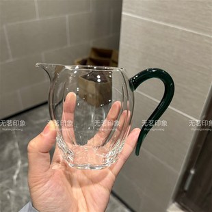 豁然公杯手工凤玉高端茶海高硼硅耐热玻璃公道杯匀杯分茶器茶具