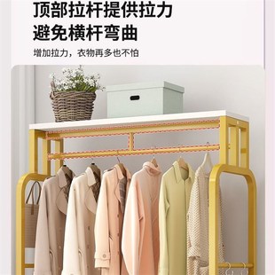 带储物柜衣帽架一体多功能立式 挂衣架客厅家用抽屉款 收纳架置物架