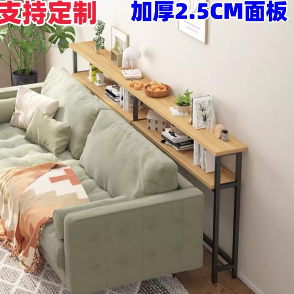 沙发后置物架床头床尾夹缝收纳架简易书架暖气片上方置物架可定制