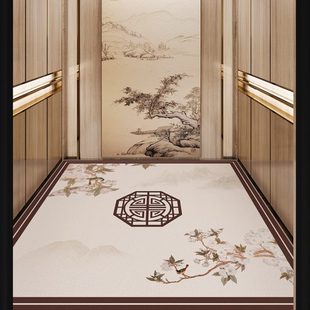 高端防滑垫子楼梯门口进门家用地毯可定制 电梯地垫轿厢专用新中式