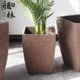 方形收底盆粗陶大号景观盆大码 树盆种树加厚透气紫砂盆