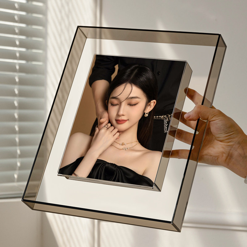 级感创意婚纱写真相框挂墙摆台洗照片裱画