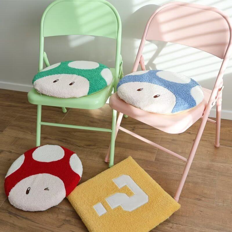 爱蘑菇记忆棉坐垫椅垫久坐学生教室宿舍座垫屁垫拆洗