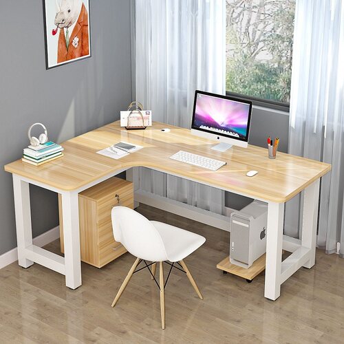 转角书桌现代电脑台式桌型办公桌学生卧室拐角写字桌子