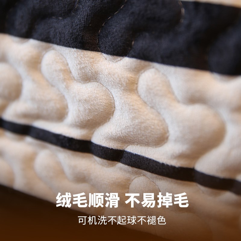 敏顺简风绵柔沙发垫现代百搭客厅沙发罩防滑沙发盖布巾