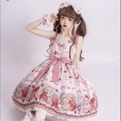 掉落兔莓礼盒—Lolita洛丽塔JSK连衣裙