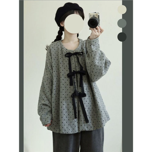 [小丸子]秋冬汉服圆领弓袋袖加绒明制日常改良直筒裤有口袋
