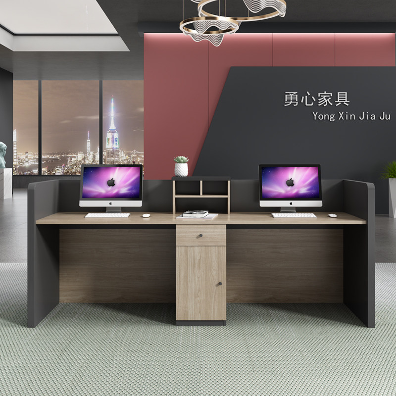 办公家具现代公司前台桌子接待台收银台柜台迎宾台咨询台