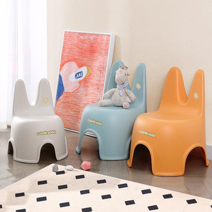 孙小美儿童学习塑料茶几凳靠背小加厚宝宝板凳防滑