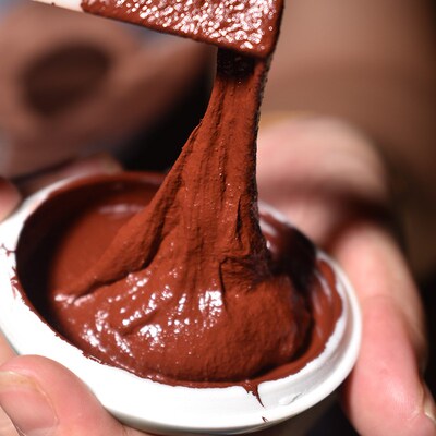 画者仿古印泥书画朱砂陶瓷印泥盒红色书法印泥篆刻印章印尼