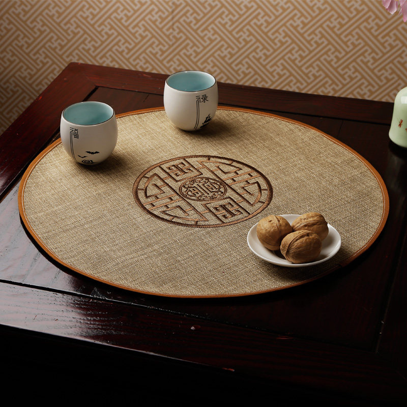 摩丽雅茶几防烫垫刺绣餐垫杯垫瓶垫子隔热垫麻布盘布垫