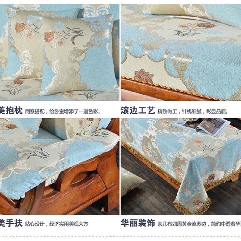 秋冬布艺沙发坐垫实木质沙发靠背体垫单加厚绵拆洗