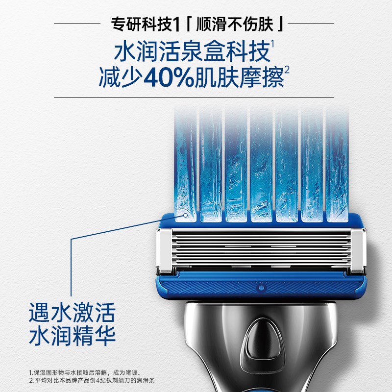 立抢舒适水次元剃须刀手动男士刮胡刀敏感痘肌