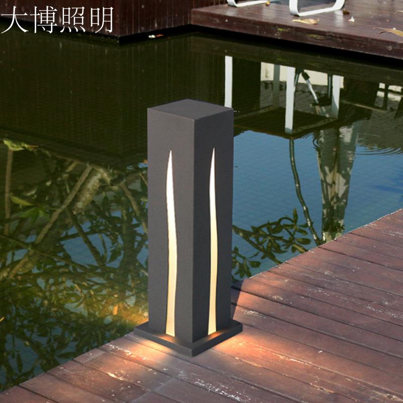 LED方形草坪灯10W户外简约四面光影现代特色铁艺防水厂家