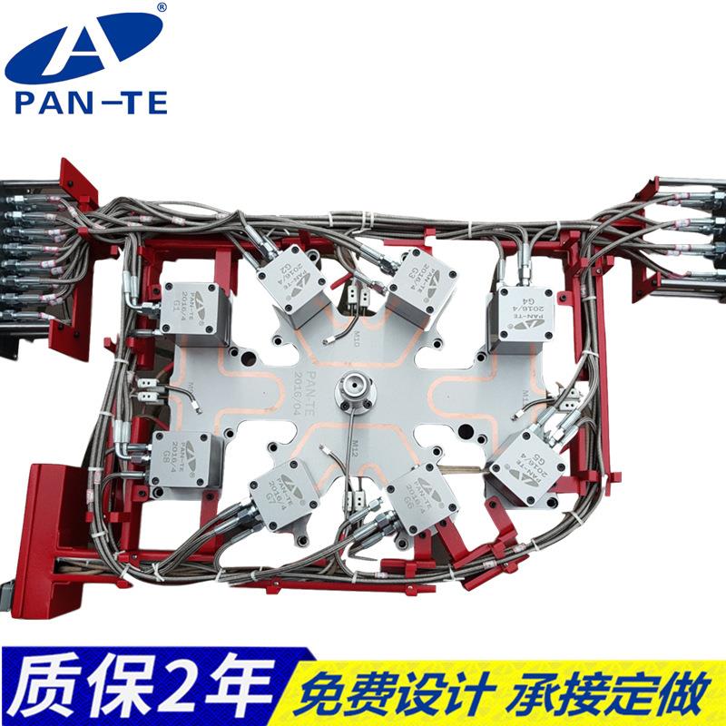 热流道一出多多点标准件系统针阀式热嘴开放式分流板注塑模具加工