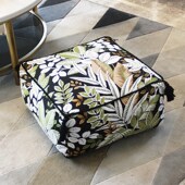 新坐墩懒坐垫拆洗豆袋泡沫颗粒蒲团矮凳沙发凳脚踏