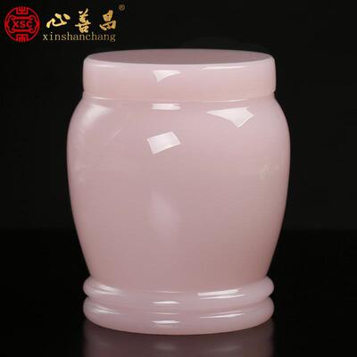 琉璃小号骨灰罐可刻字水晶玉石骨灰盒 粉港坛北京可自提
