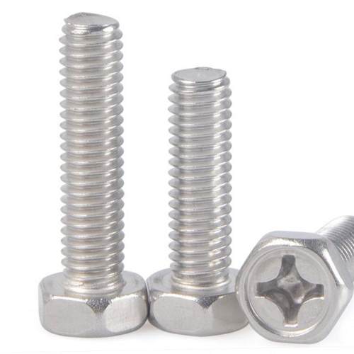 201不锈钢十字凹穴外脑六螺丝外六角角螺栓凹螺钉M3/4/M5/MM6