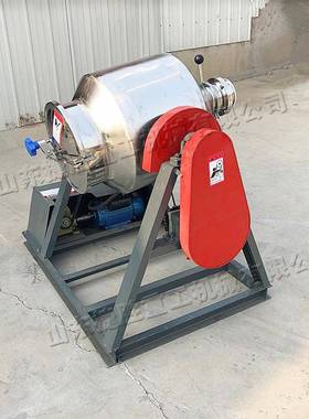 60度旋转电动搅拌机 腰鼓式不锈钢翻拌机 属小型业金粉末3混工合