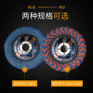 志坷弧形百葉片100打磨片拋光片R角百葉輪千葉輪金屬不銹鋼拋光輪