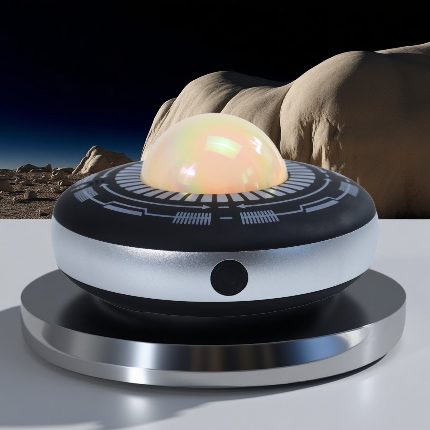 新创意AI智能助手飞碟多种功能智能语音对话提成孩子学习个人兴趣,智能设备,AI陪伴精灵,淘宝优惠券,粉丝福利购,淘宝优惠卷