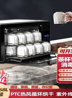 茶杯消毒柜小型办公室商用茶具酒杯水杯烘干台式二星级