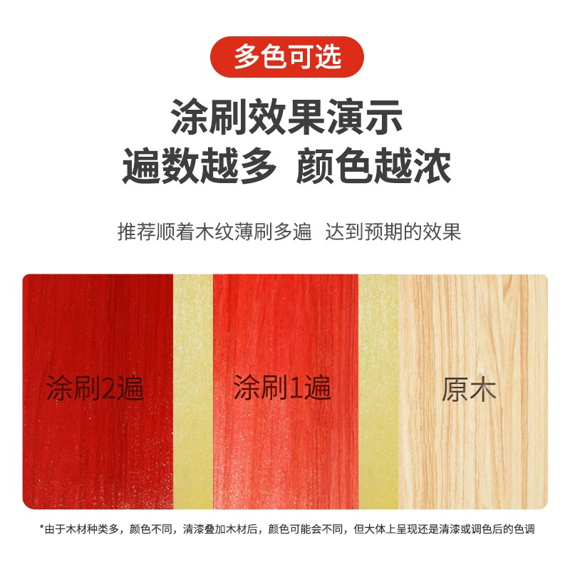 水性漆木器漆实木旧柜子木门家具翻新漆色光油木漆