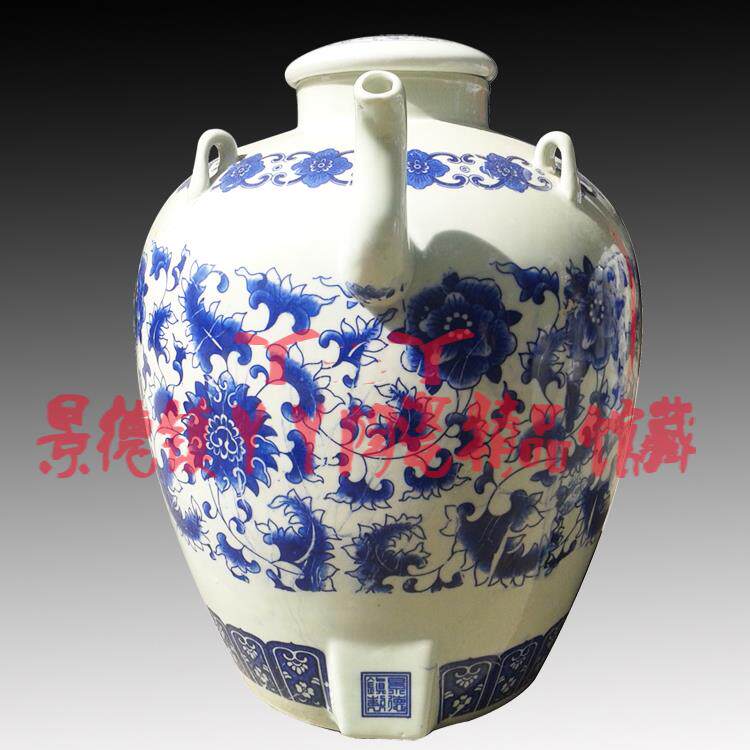 无铅景德镇陶瓷油罐带嘴有嘴陶瓷油壶油坛陶瓷储油瓶