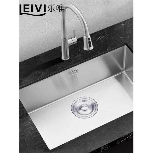 乐唯厨房洗菜盆大单槽304不锈钢水槽台下盆加厚手工水池洗碗槽306
