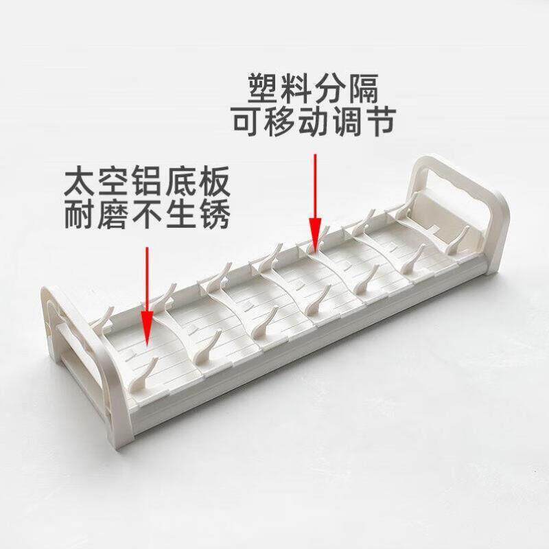 飞鸥FLYOU厨房橱柜拉篮用抽屉内置碗碟架盘碗架可调节台面收
