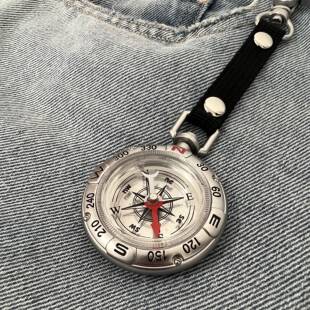 指南针罗盘Cleanfit户外露营运动包包挂件腰间配饰登山工具钥匙扣