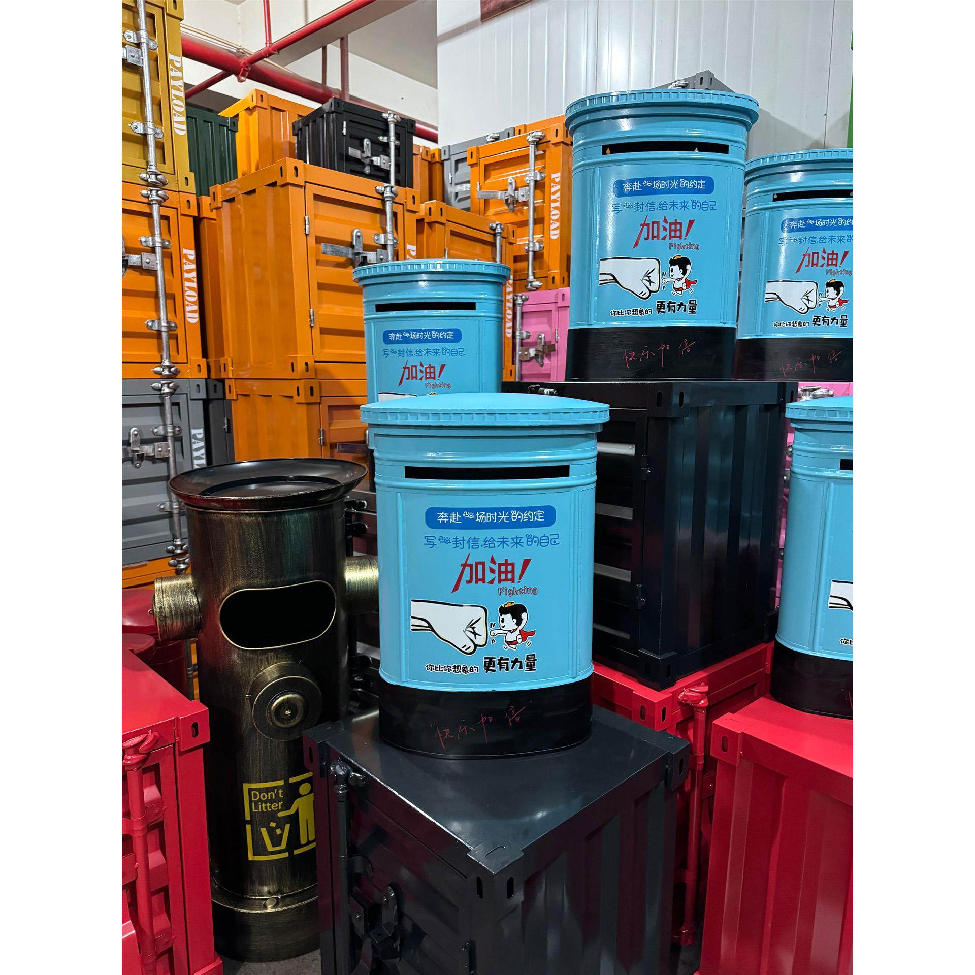 复古英伦铁艺挂墙带锁信报箱信封心愿箱意见箱投票信箱学校小邮箱