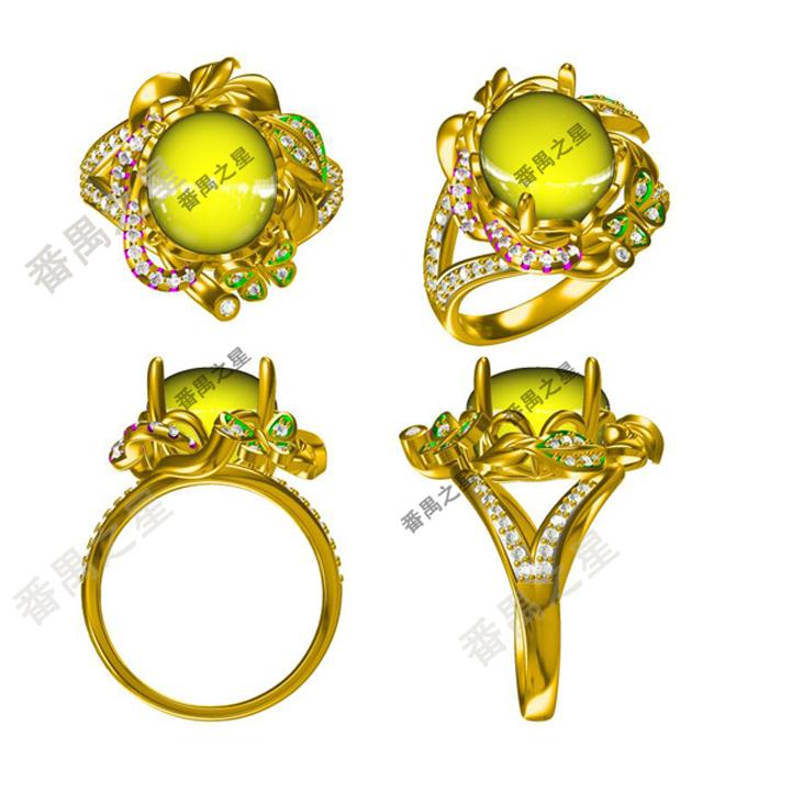 JEWELCAD珠宝设计绘图客户来图起版代画首饰起版，JEWELCAD首饰画