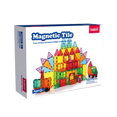 科博益智拼搭吸铁石彩窗磁力片