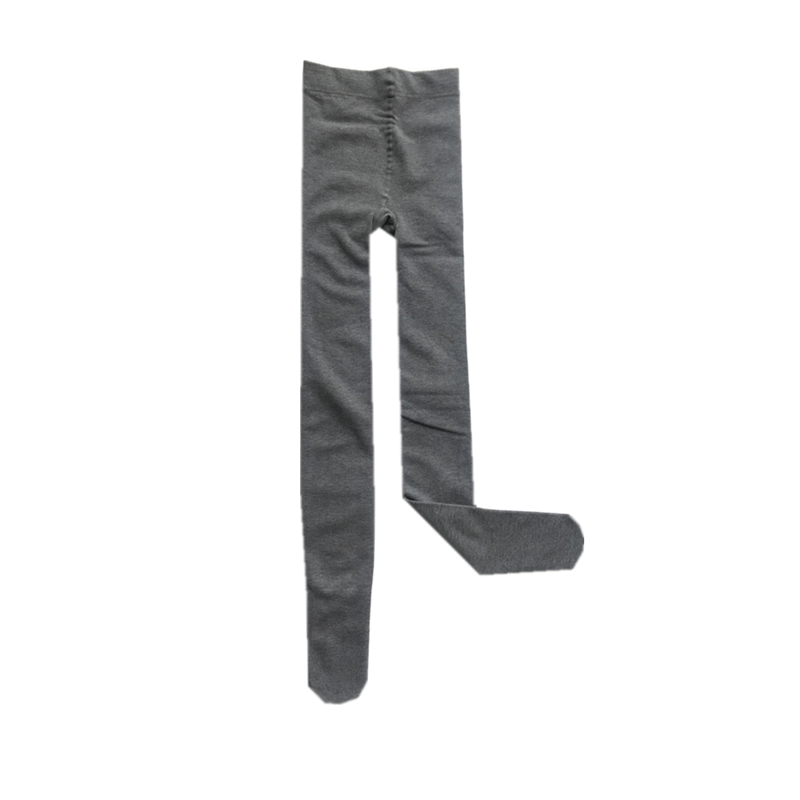 秋冬纯棉浅灰烟灰燕麦白色奶咖啡色加厚加绒连裤袜女打底裤袜丝袜