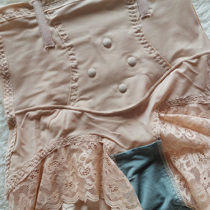 卡利安小蛮腰19813女式中腰三角收腹提臀束身蕾丝打底裤一盒2条装