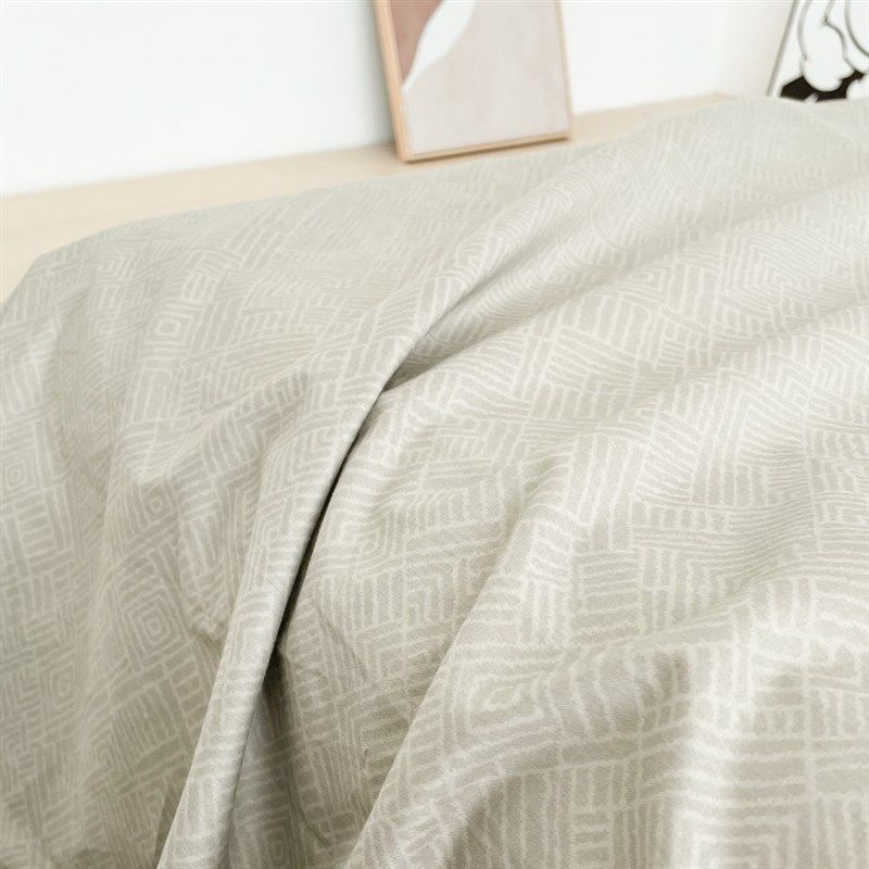 阳光的影子 简单诧寂全棉床单床笠单品被单纯棉舒服单双人床灰色