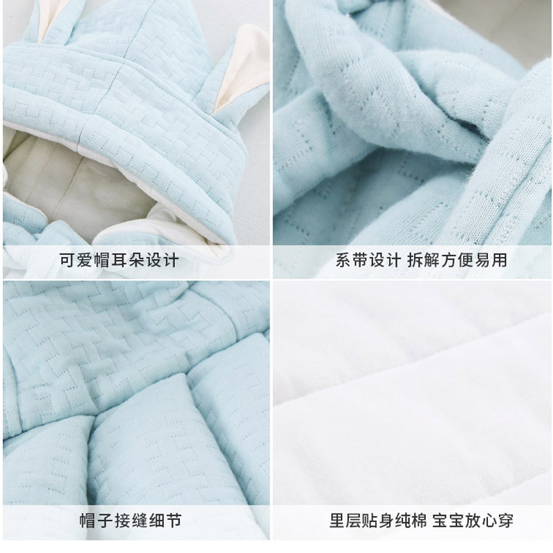 儿童挡风斗篷小孩披风婴儿外出服女秋冬帽子宝宝冬天防风衣厚抱被