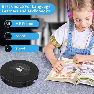 cd机随身听充电款超薄便携式播放器家用可外放可插耳机cd播放机