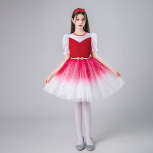 元旦国庆儿童表演服装合唱幼儿园毕业班服儿童朗诵中小学生演出服